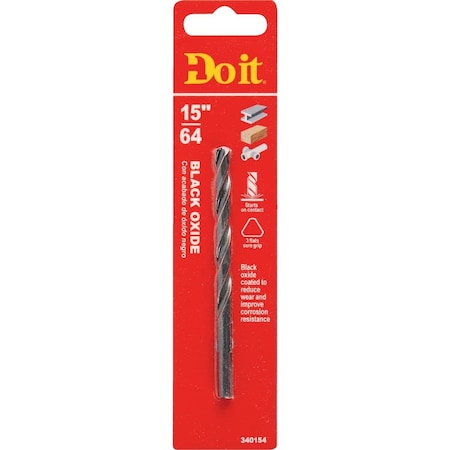 All-Source 15/64 In. Black Oxide Drill Bit 324171DB